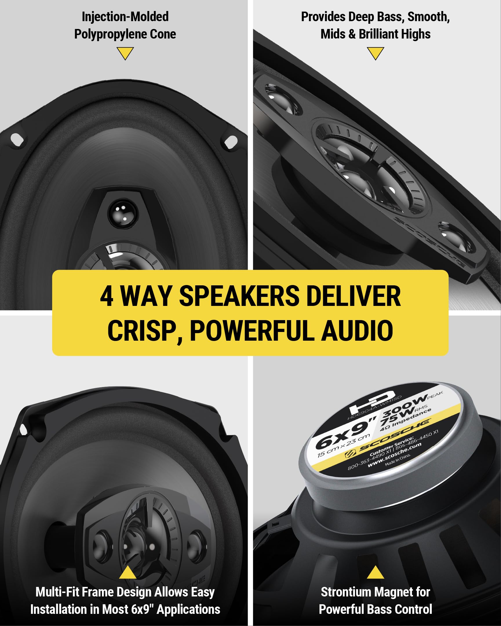 Amazon.com: Scosche HD6904A-WM1SD - High-Performance 6